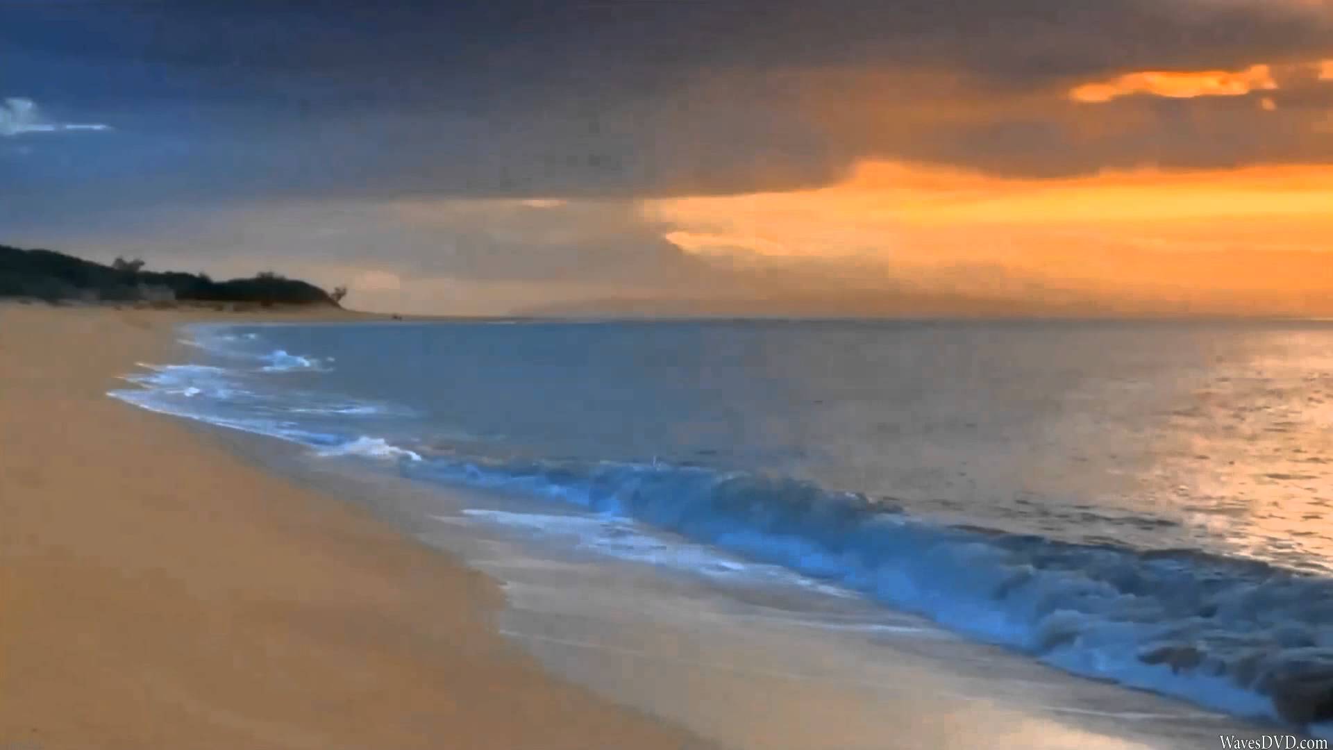 غروب الشمس على شاطئ البحر , سحر الطبيعة الخلابة