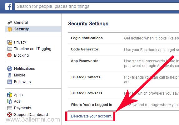 كيفية تعطيل حساب الفيس - طرق بسيطه لتعطيل حسابك 15765 1