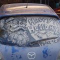 4956 11 الرسم على زجاج السيارات - فن الرسم بالتراب والغبار على زجاج السيارات عمشاء طلال