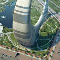 222 10 دبي تبني برج جديد على شكل هلال القمر - ناطحة سحاب الهلال في دبي نوجا هيثم